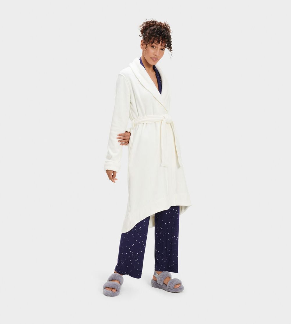 Ugg Duffield Ii - Womens Robes - White - NZ (3897ZAOYK)